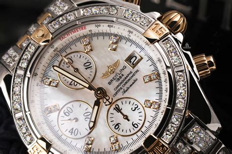 real diamond breitling|breitling diamond bezel men's watch.